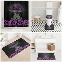 ANZAC Day Remembrance Bathroom Set Purple Poppy We Will Remember Them