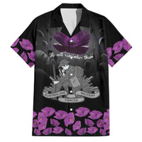 ANZAC Day Remembrance Family Matching Mermaid Dress and Hawaiian Shirt Purple Poppy We Will Remember Them