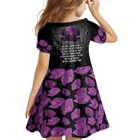 ANZAC Day Remembrance Family Matching Off Shoulder Maxi Dress and Hawaiian Shirt Purple Poppy We Will Remember Them