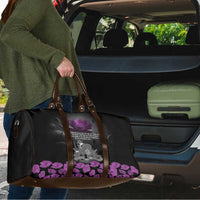 ANZAC Day Remembrance Travel Bag Purple Poppy We Will Remember Them