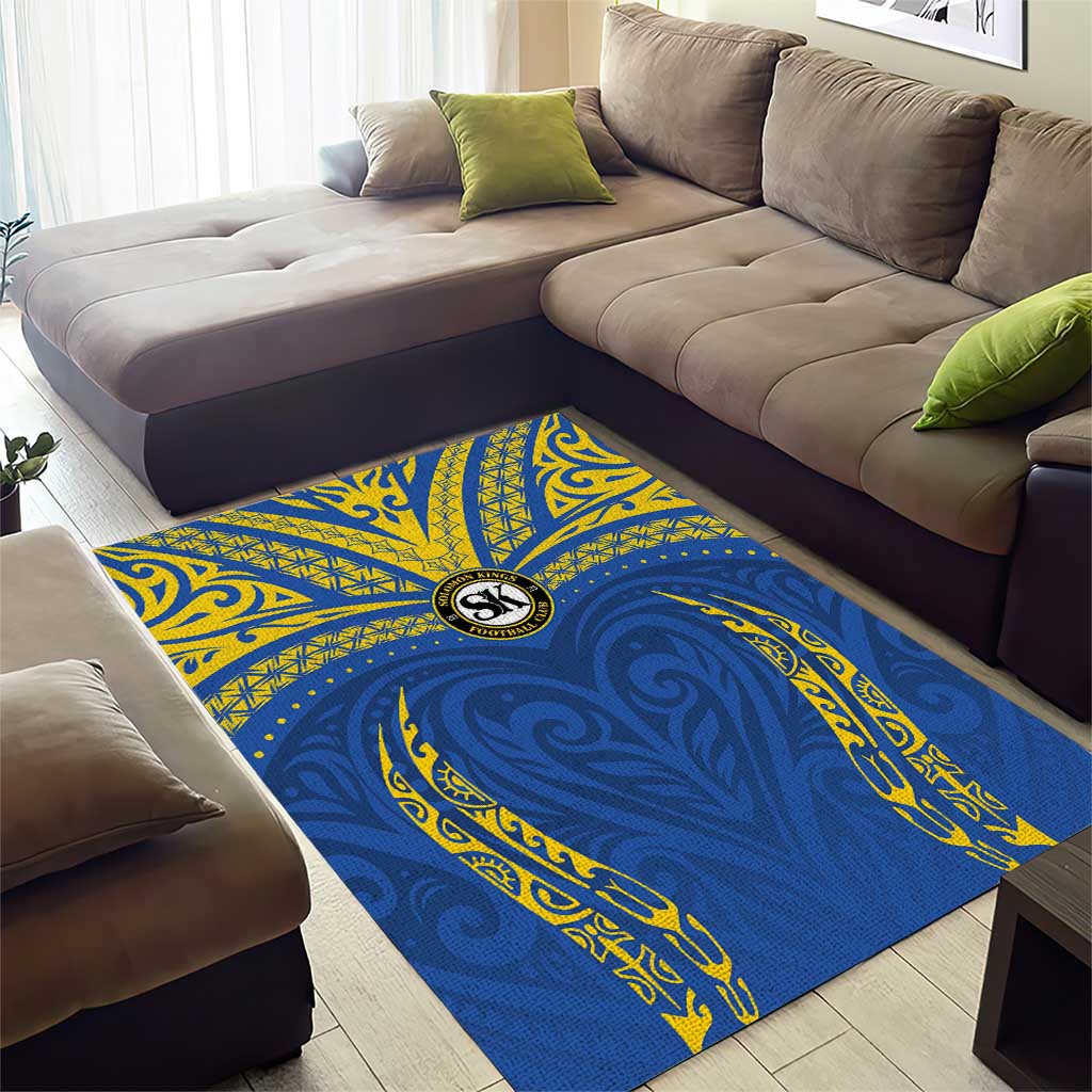 Oceania Football Solomon Kings Area Rug Polynesian Tribal Pattern