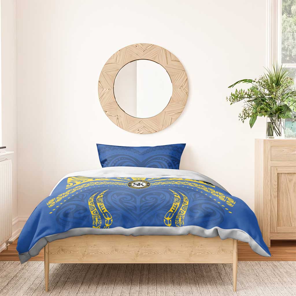 Oceania Football Solomon Kings Bedding Set Polynesian Tribal Pattern LT9 - Polynesian Pride