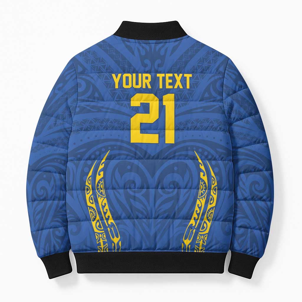 Custom Oceania Football Solomon Kings Bomber Puffer Jacket Polynesian Tribal Pattern LT9 - Polynesian Pride