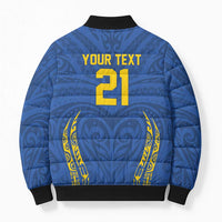 Custom Oceania Football Solomon Kings Bomber Puffer Jacket Polynesian Tribal Pattern LT9 - Polynesian Pride