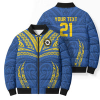 Custom Oceania Football Solomon Kings Bomber Puffer Jacket Polynesian Tribal Pattern LT9 - Polynesian Pride