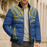 Custom Oceania Football Solomon Kings Bomber Puffer Jacket Polynesian Tribal Pattern LT9 - Polynesian Pride
