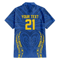 Custom Oceania Football Solomon Kings Family Matching Puletasi and Hawaiian Shirt Polynesian Tribal Pattern