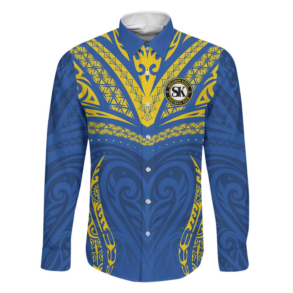 Custom Oceania Football Solomon Kings Family Matching Puletasi and Hawaiian Shirt Polynesian Tribal Pattern