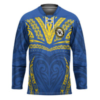 Custom Oceania Football Solomon Kings Hockey Jersey Polynesian Tribal Pattern