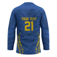 Custom Oceania Football Solomon Kings Hockey Jersey Polynesian Tribal Pattern