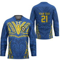 Custom Oceania Football Solomon Kings Hockey Jersey Polynesian Tribal Pattern