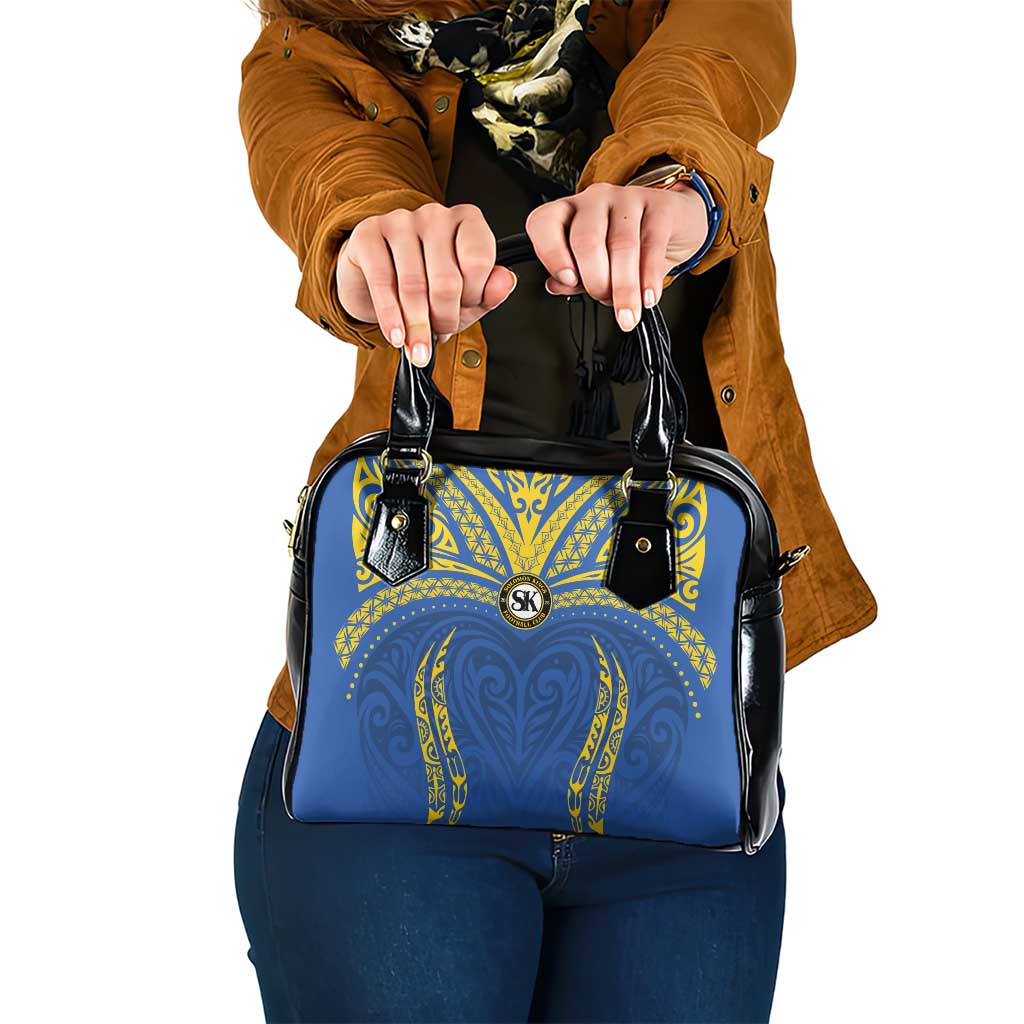 Oceania Football Solomon Kings Shoulder Handbag Polynesian Tribal Pattern LT9 One Size Blue - Polynesian Pride