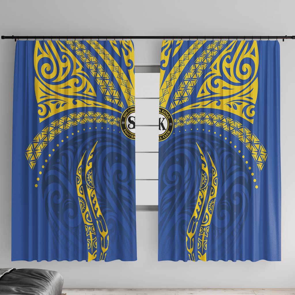 Oceania Football Solomon Kings Window Curtain Polynesian Tribal Pattern