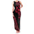 All Black Maori Tribal Tattoo Personalised Family Matching Tank Maxi Dress and Hawaiian Shirt Classic Red Polynesian Style - Polynesian Pride