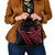 All Black Maori Tribal Tattoo Personalised Shoulder Handbag Classic Red Polynesian Style - Polynesian Pride