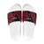 All Black Maori Tribal Tattoo Personalised Slide Sandals Classic Red Polynesian Style - Polynesian Pride