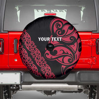All Black Maori Tribal Tattoo Personalised Spare Tire Cover Classic Red Polynesian Style LT9 - Polynesian Pride