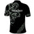 All Black Maori Tribal Tattoo Personalised Polo Shirt Moss Green Polynesian Style - Polynesian Pride