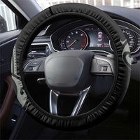 All Black Maori Tribal Tattoo Steering Wheel Cover Moss Green Polynesian Style LT9 - Polynesian Pride