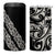 All Black Maori Tribal Tattoo Personalised 4 in 1 Can Cooler Tumbler Stone Gray Polynesian Style - Polynesian Pride