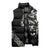 All Black Maori Tribal Tattoo Personalised Sleeveless Puffer Jacket Stone Gray Polynesian Style - Polynesian Pride