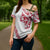 All White Maori Tribal Tattoo Personalised Cross Shoulder Shirt Classic Red Polynesian Style - Polynesian Pride