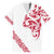 All White Maori Tribal Tattoo Personalised Family Matching Summer Maxi Dress and Hawaiian Shirt Classic Red Polynesian Style - Polynesian Pride