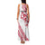 All White Maori Tribal Tattoo Personalised Family Matching Tank Maxi Dress and Hawaiian Shirt Classic Red Polynesian Style - Polynesian Pride