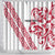 All White Maori Tribal Tattoo Personalised Shower Curtain Classic Red Polynesian Style - Polynesian Pride