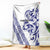 All White Maori Tribal Tattoo Personalised Blanket Dark Blue Polynesian Style - Polynesian Pride