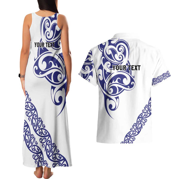 Personalised Polynesian Pacific Bulldog Tank Maxi Dress With Violet Hawaii Tribal Tattoo Patterns LT7 main image 1