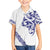 All White Maori Tribal Tattoo Personalised Family Matching Summer Maxi Dress and Hawaiian Shirt Dark Blue Polynesian Style - Polynesian Pride