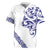 All White Maori Tribal Tattoo Personalised Rugby Jersey Dark Blue Polynesian Style - Polynesian Pride