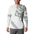 All White Maori Tribal Tattoo Personalised Button Sweatshirt Moss Green Polynesian Style - Polynesian Pride