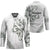 All White Maori Tribal Tattoo Personalised Hockey Jersey Moss Green Polynesian Style - Polynesian Pride
