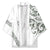 All White Maori Tribal Tattoo Personalised Kimono Moss Green Polynesian Style - Polynesian Pride