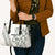 All White Maori Tribal Tattoo Personalised Leather Bag Moss Green Polynesian Style - Polynesian Pride