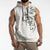 All White Maori Tribal Tattoo Personalised Sleeveless Hoodie Moss Green Polynesian Style - Polynesian Pride