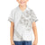 All White Maori Tribal Tattoo Personalised Family Matching Off The Shoulder Long Sleeve Dress and Hawaiian Shirt Stone Gray Polynesian Style - Polynesian Pride