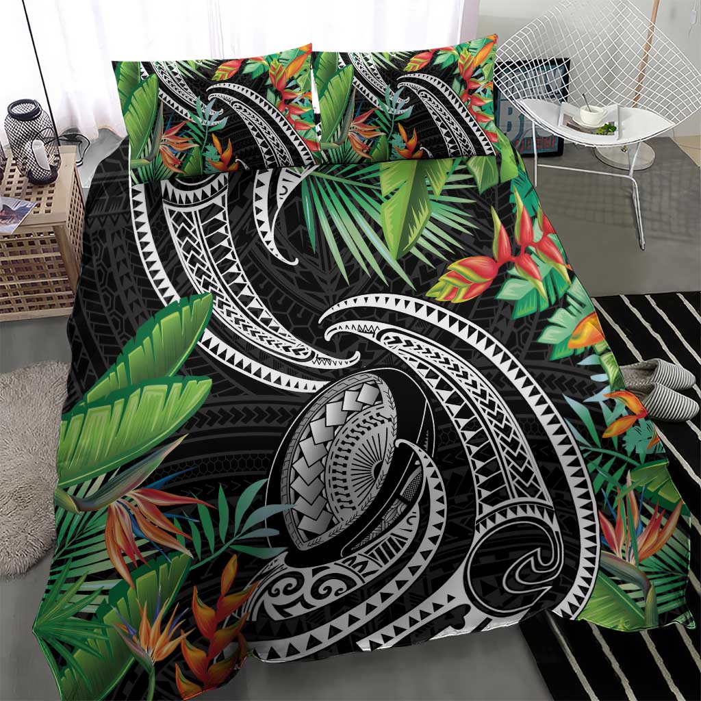 Polynesian Pacific Rugby Tribal Bedding Set Tropical Vibe