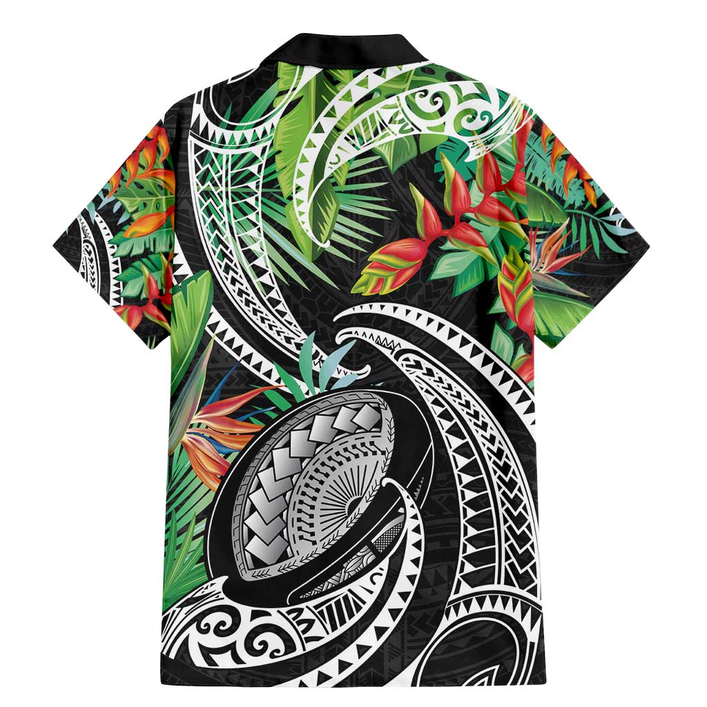 Polynesian Pacific Rugby Tribal Family Matching Mermaid Dress and Hawaiian Shirt Tropical Vibe