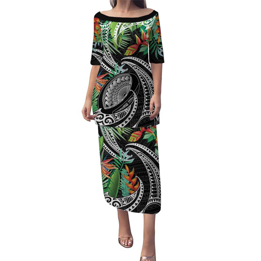 Polynesian Pacific Rugby Tribal Puletasi Tropical Vibe