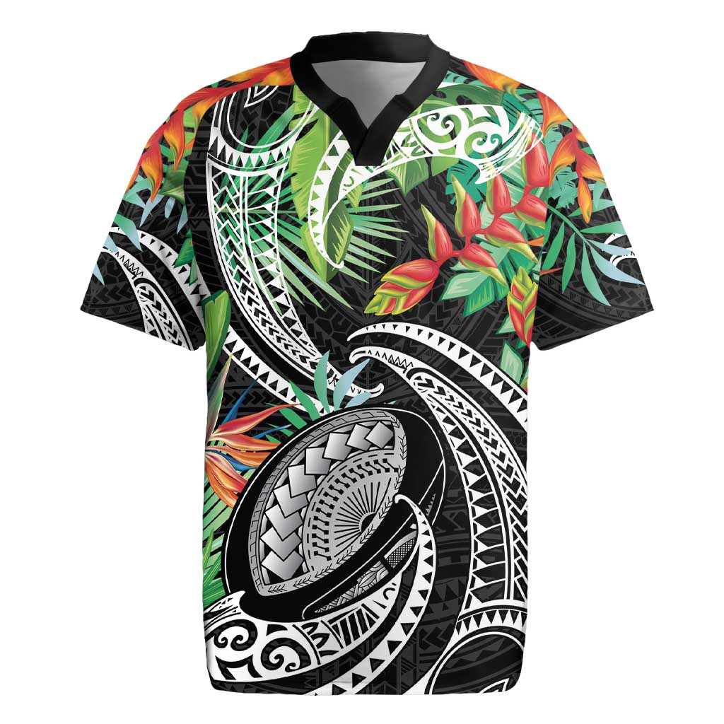Polynesian Pacific Rugby Tribal Rugby Jersey Tropical Vibe