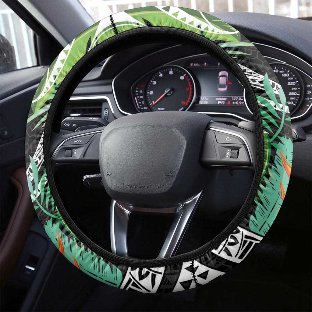 Polynesian Pacific Rugby Tribal Steering Wheel Cover Tropical Vibe