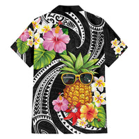 Hau'oli Makahiki Hou Family Matching Short Sleeve Bodycon Dress and Hawaiian Shirt Aloha Pineapple Tropical Vibe LT9 - Polynesian Pride