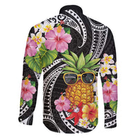 Hau'oli Makahiki Hou Family Matching Summer Maxi Dress and Hawaiian Shirt Aloha Pineapple Tropical Vibe LT9 - Polynesian Pride