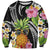 Hau'oli Makahiki Hou Sweatshirt Aloha Pineapple Tropical Vibe