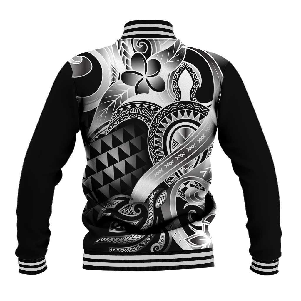 Aloha Black Tribal Honu Tattoo Baseball Jacket