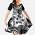 Aloha Black Tribal Honu Tattoo Family Matching Summer Maxi Dress and Hawaiian Shirt