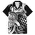 Aloha Black Tribal Honu Tattoo Family Matching Summer Maxi Dress and Hawaiian Shirt